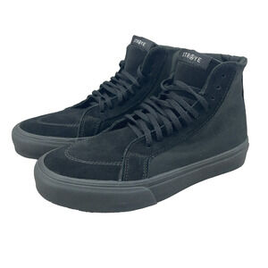 Straye M7.5 W9 Black Suede High Top Skate Sneakers Global Penetration Hollywood